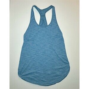 Lululemon 105 Singlet Tank Top Womens Size 2 Heathered Blue Racerback Athletic